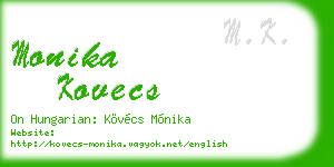 monika kovecs business card